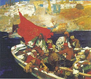 フランク・ブラングィン 「海賊バカニーア」 1892年 油彩.jpg