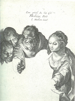 ヘンドリック・ホルツィウス「羊飼いの礼拝」1600年頃　エングレーヴィング.jpg