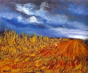 ヴラマンク・1950年「雷雨の日の収穫」.jpg